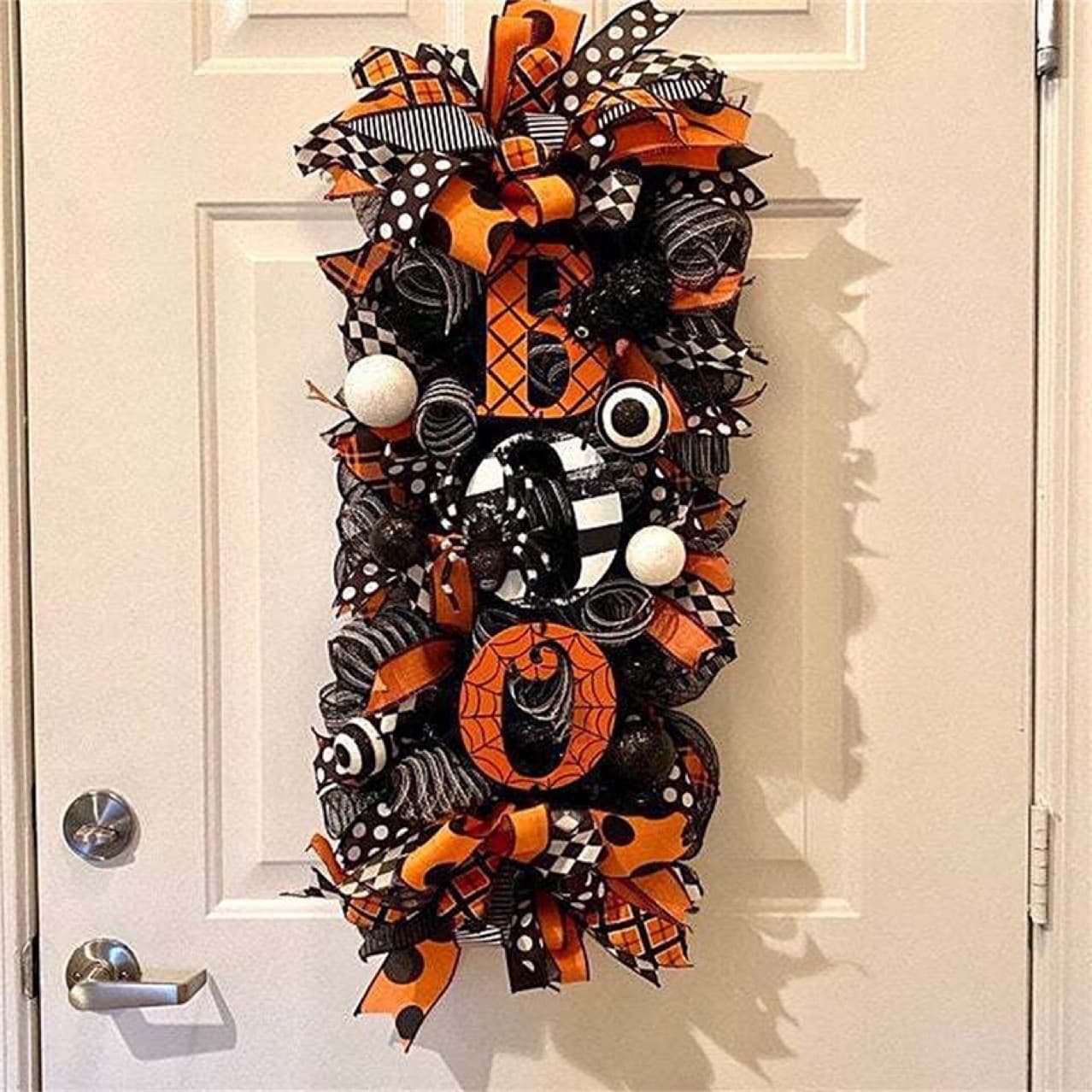 Amazon's hot-selling Halloween BOO garland door hanging horror pumpkin letter garland door number courtyard pendant
