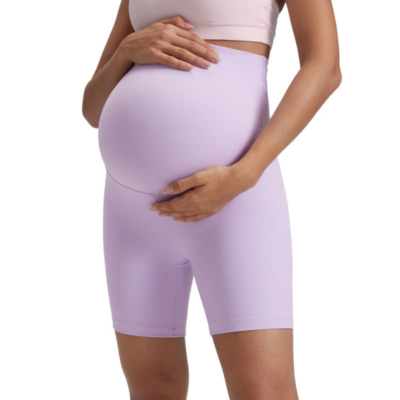 New Maternity 5-Inch Yoga Shorts High-Waist Support Seamless Maternity Cycling Shorts Breathable Stretch Maternity Leggings