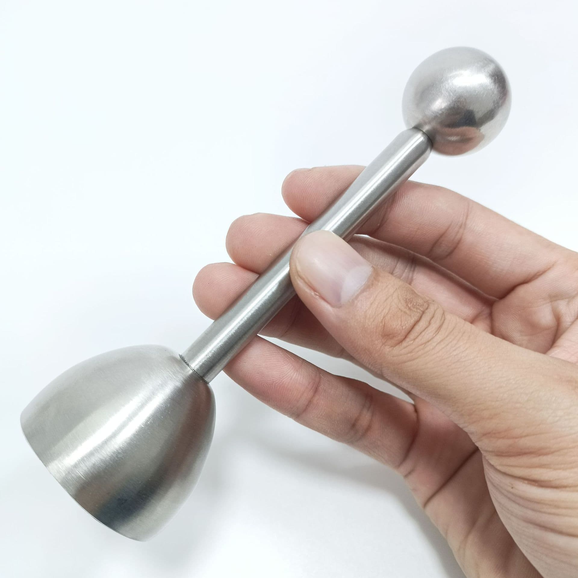 304 Stainless Steel Creative Spring-loaded Egg Opener Household Egg Cracker Kitchen Glutinous Rice Egg Making Tool