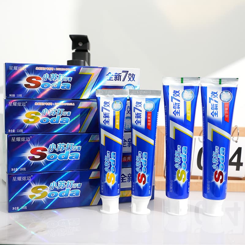 Baking Soda Toothpaste Whitening Teeth Fresh Breath Remove Yellow Stains 7-Effect Baking Soda Toothpaste Best Seller