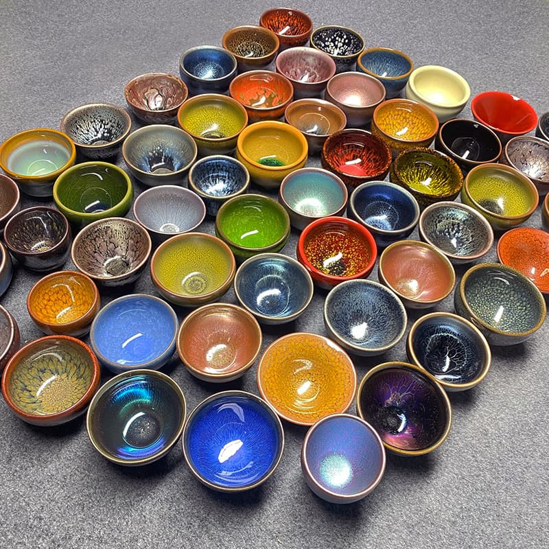Jianyang Jian Zhan Master Cup Ceramic Kiln Change Oil Drop Original Iron Tire Kung Fu Tea Cup Tea Tasting Cup Tea Set Tea Bowl Factory