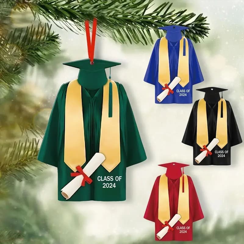 2025 Graduation Ceremony Pendant Ornament Graduation Gown Ornament Gifts Decorative Hanging Charm