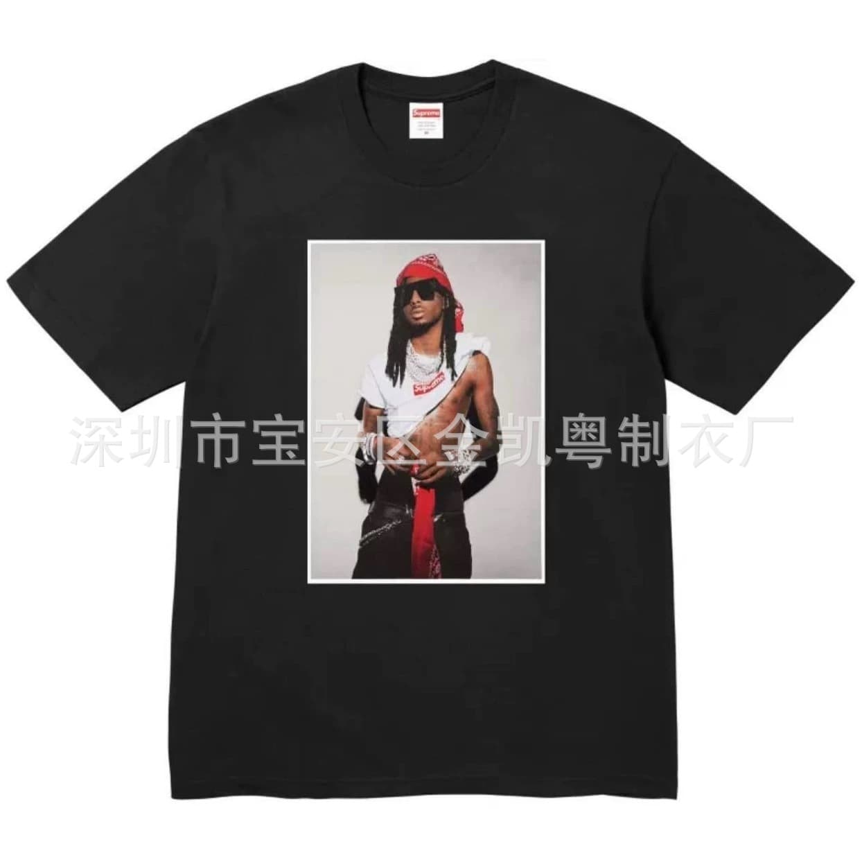 Cross-border foreign trade high-quality correct Sup trendy brand SS25 T-shirt beautiful street trendy male and female couple short-sleeved T-shirt