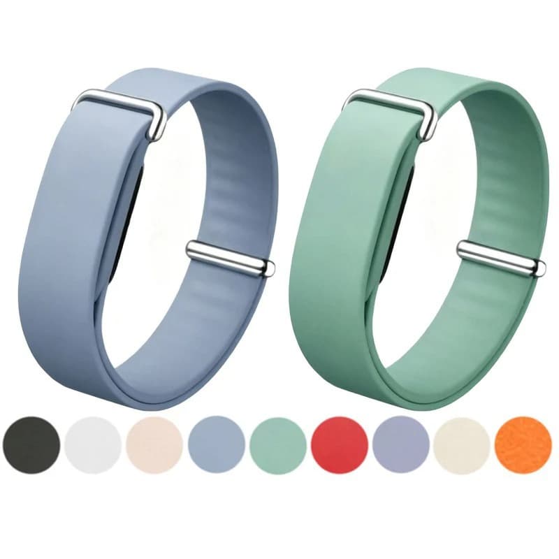 Compatible with Google Fitbit Air Silicone Glossy Band Replacement Strap for Google Active Band