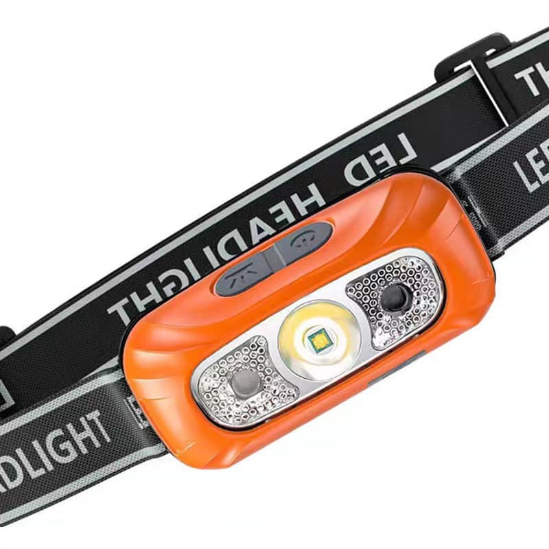 Bright Small Headlamp Rechargeable Super Bright Head-Mounted Light Ultra-Long Battery Life Motion Sensor Outdoor Night Fishing Household Flashlight