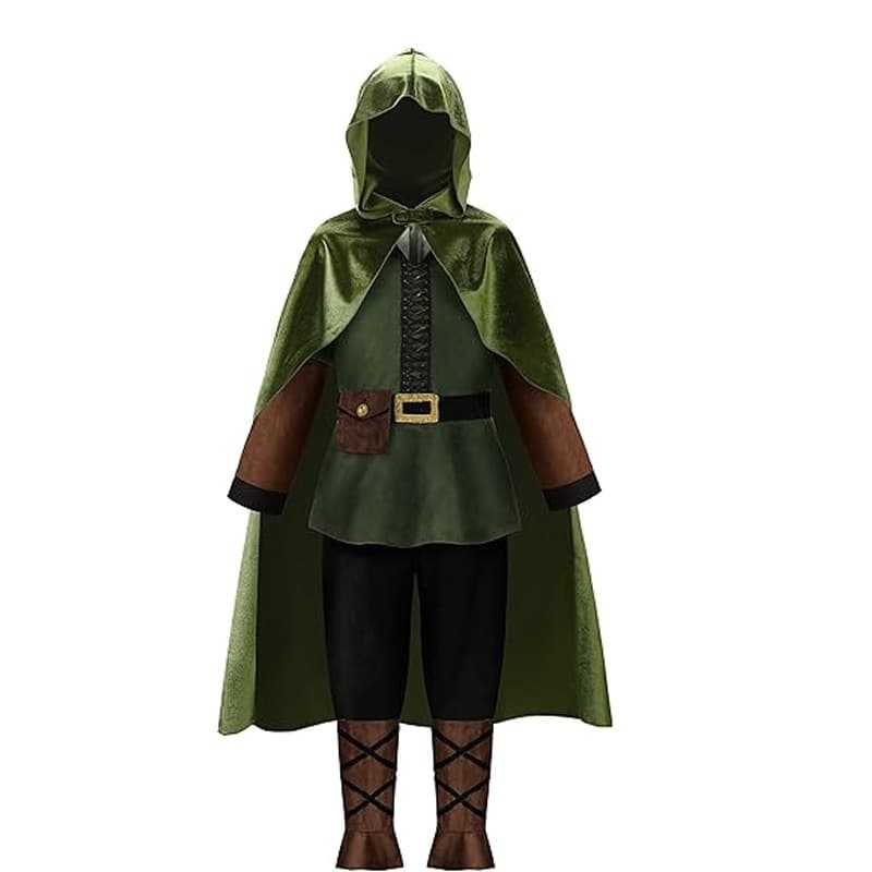 Medieval Hobbit cloak, Renaissance elf hooded cloak, Lord of the Rings velvet