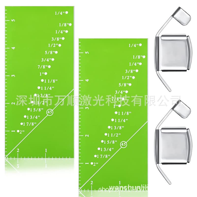 Sewing machine positioning ruler, guide ruler, DIY resistance ruler, perforation sewing ruler, magnetic gauge