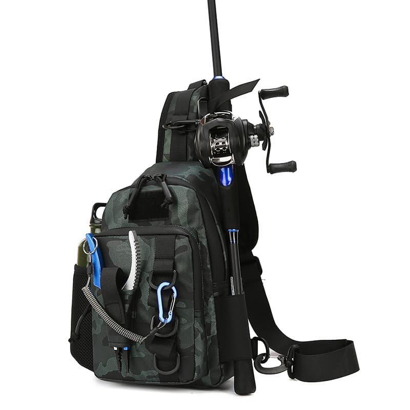 Lure bag, crossbody bag, multifunctional waist bag, shoulder bag, fishing gear, pole bag, fishing storage bag, equipment collection