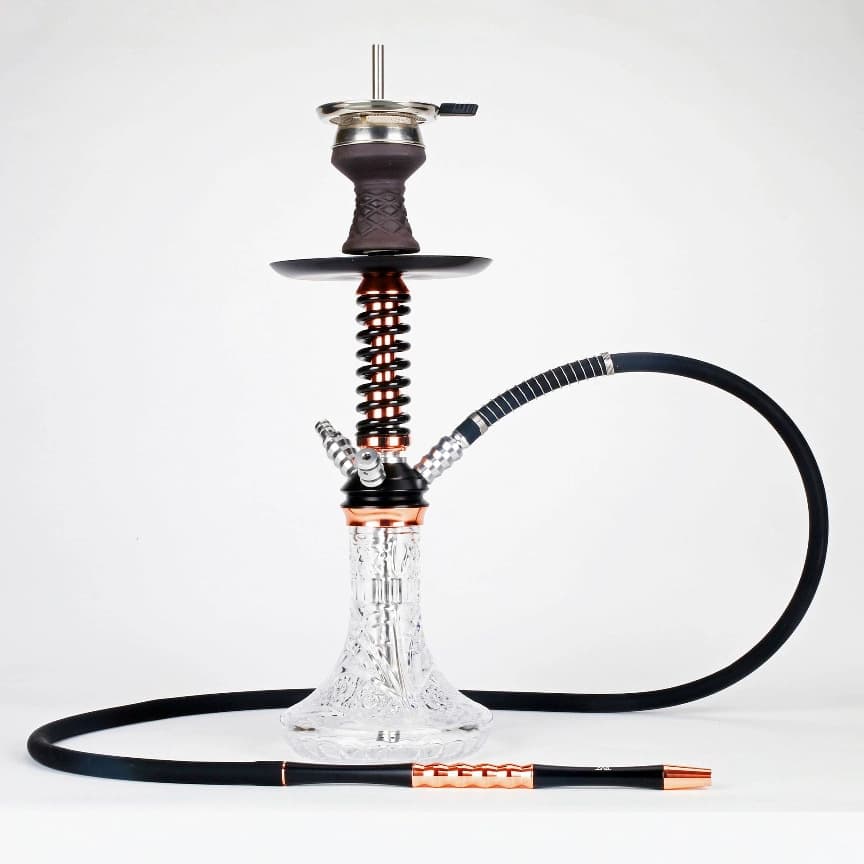 Cross-Border Three-Spring Black Mud Ceramic Hookah Shisha Water Pipe