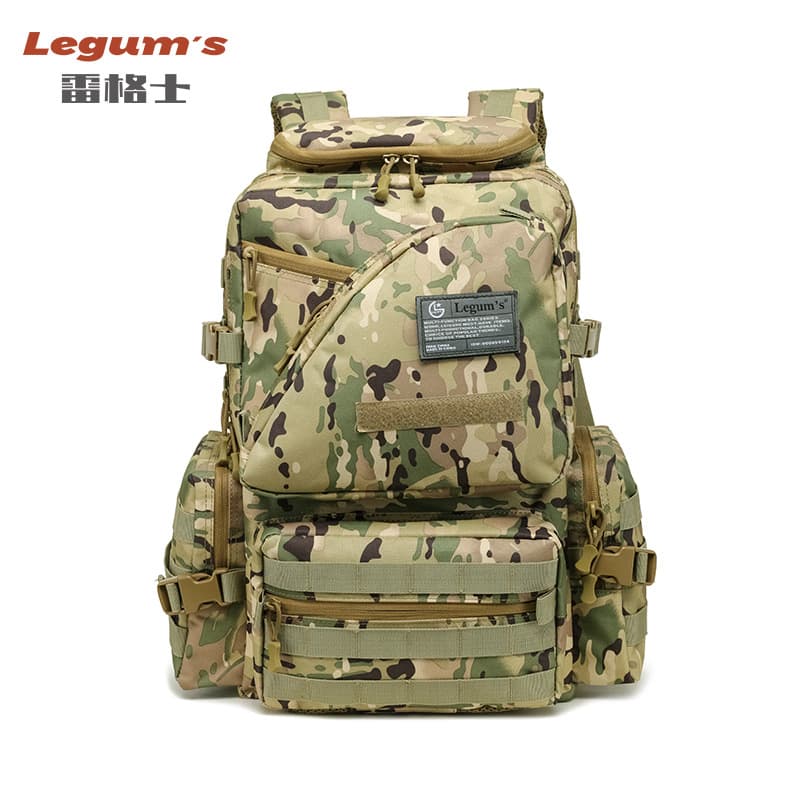 Outdoor waterproof camouflage casual backpack military fan large capacity mountaineering bag outdoor travel tactical backpack