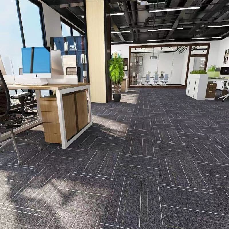 Office Interlocking Carpets, Full Coverage for Office Buildings, Hotels, Billiard Rooms, Commercial Tiles, Gym Floor Mats