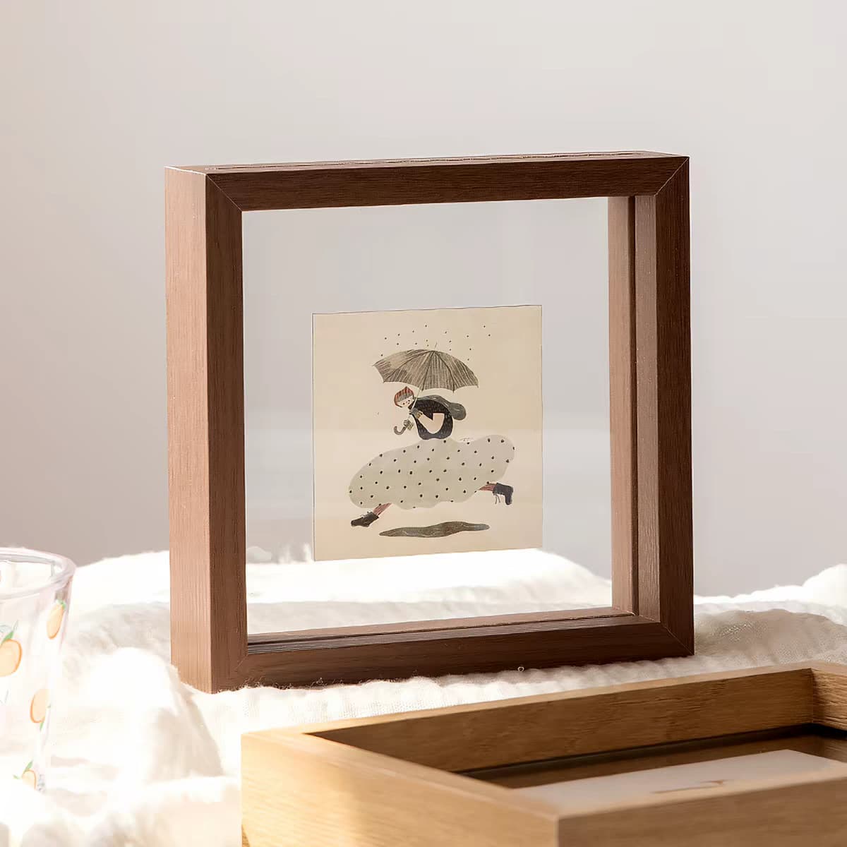 Double-sided Transparent Glass Picture Frame 6-inch A4 Frame DIY Calligraphy Transparent Display Frame Calligraphy Mounting Frame Wholesale