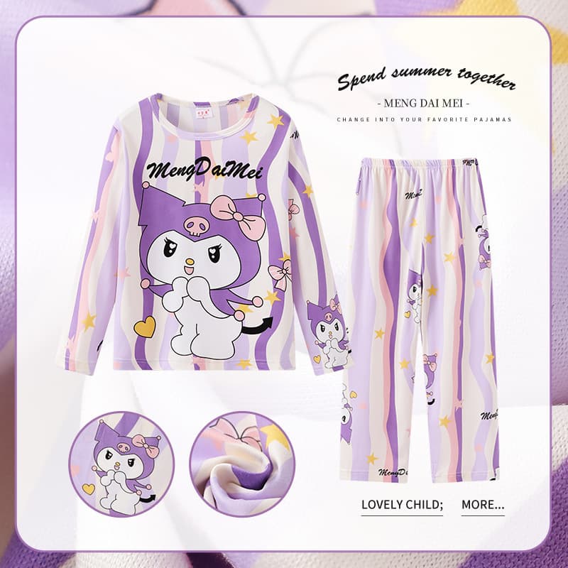 Girls' Pajamas Spring/Autumn 2026 New Style Boys' Thin Long-Sleeve Set Children's Princess Style Homewear