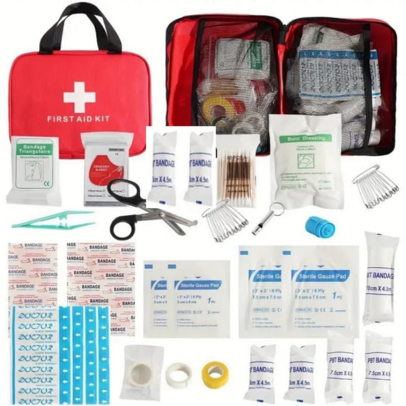 Cross-border Export TEMU Large Handheld Emergency Bag Medical Rescue Bag Car Emergency Kit Outdoor Travel First Aid Kit