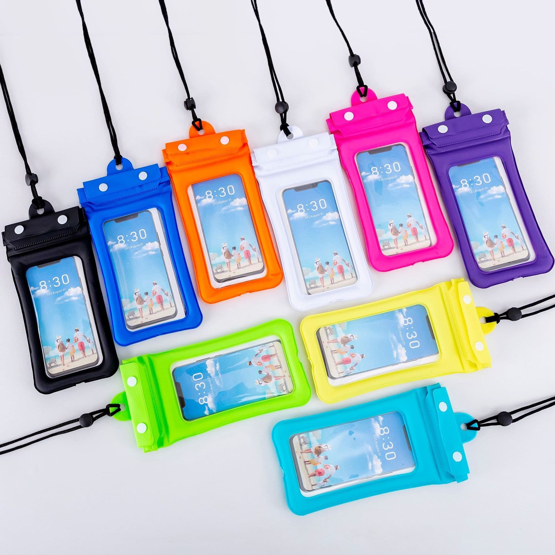 PVC Transparent Sealed Outdoor Swimming Airbag Waterproof Bag with Touchscreen Compatibility for Rafting and Diving