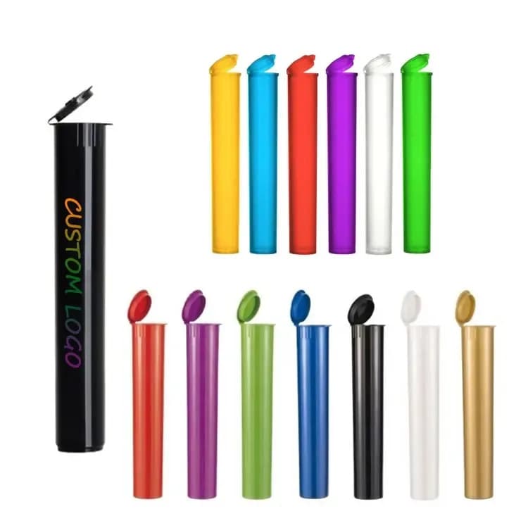Factory Direct Black White Transparent 116mm POP TOP Plastic Pop-Up Tube CR Cap