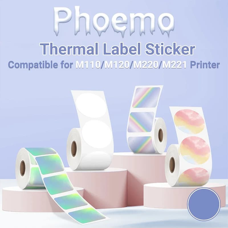 Compatible with Yakele M108 cross-border Amazon Phomemo M110 M220 label paper thermal paper