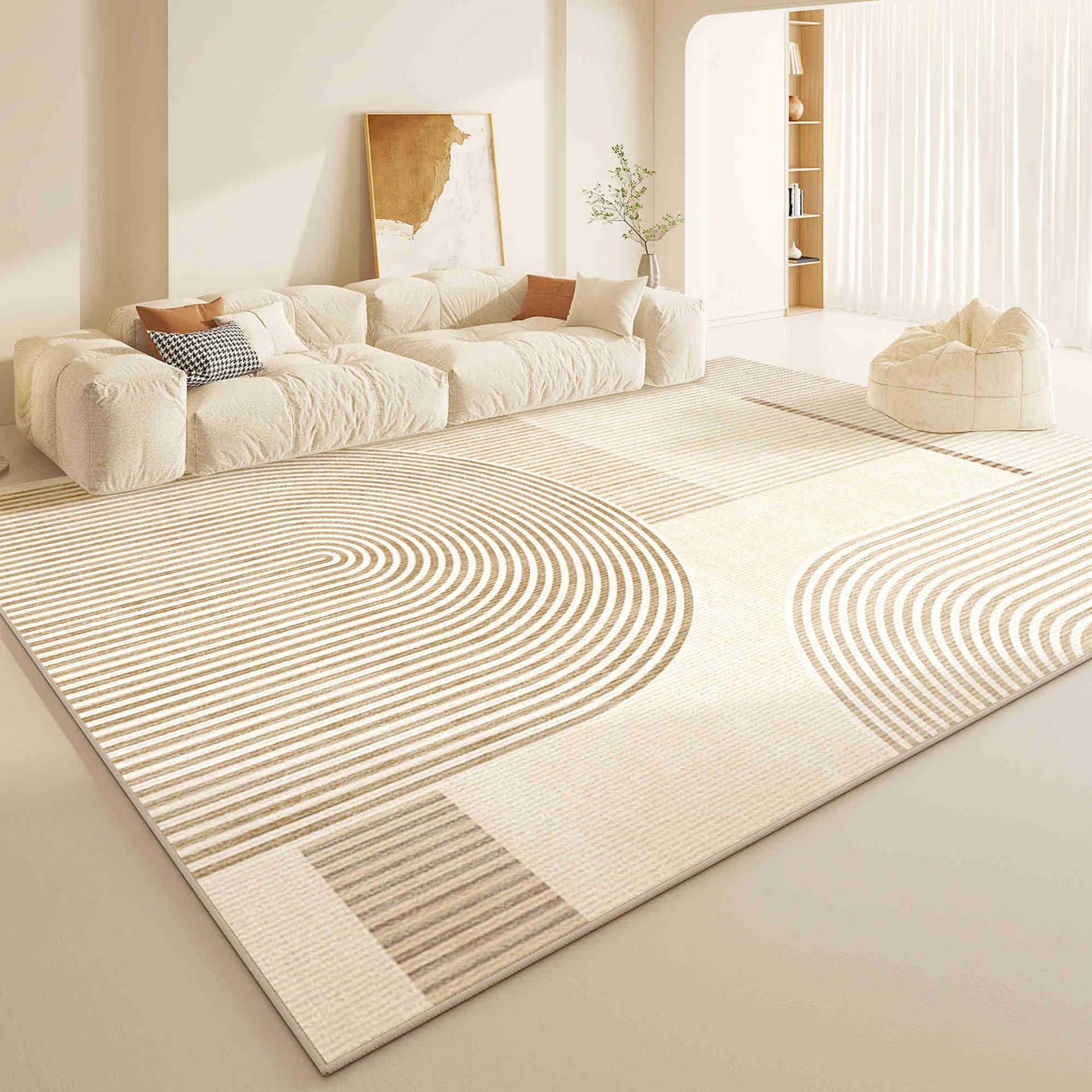 Living Room Carpet Cream Style Simple Floor Mat Bedroom Bedside Non-Slip Rug Premium Home Use Sofa Coffee Table Carpet