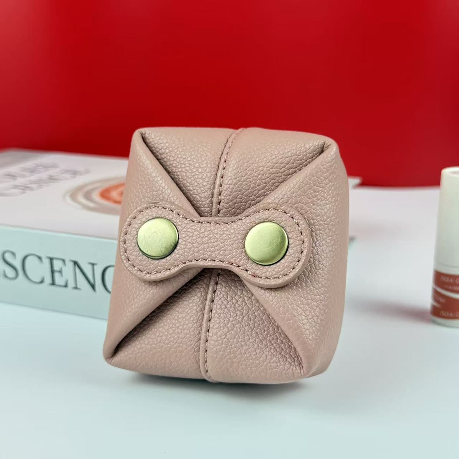Mini Lipstick Storage Bag Cute Japanese and Korean Style Coin Purse Soft Leather Headset Key Women's Coin Bean Bag