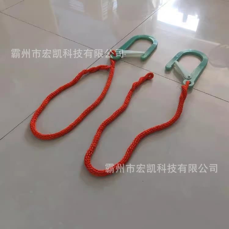 Electrical silk bypass sling, electric construction anti-fall sling, moisture-proof insulated wire clamp, cable anti-fall rope lifter
