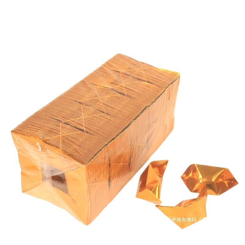 Gold Ingot Semi-Finished Products, Silver Ingot Origami, Handmade Thick Gold Paper Wholesale, Tinfoil Thick Cut Corner Batch, Anniversary Seventh Day