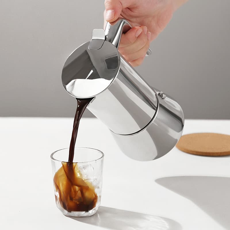 Highwin Stainless Steel Moka Pot, Espresso Pot, Popular Cross-Border Product, Home European Style Coffee Maker