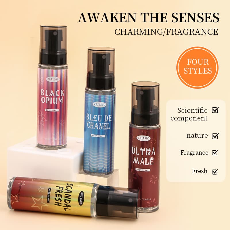 Amazon Cross-Border Body Spray Black Opium Scandal Fresh Cologne Body Fragrance Mist Wholesale