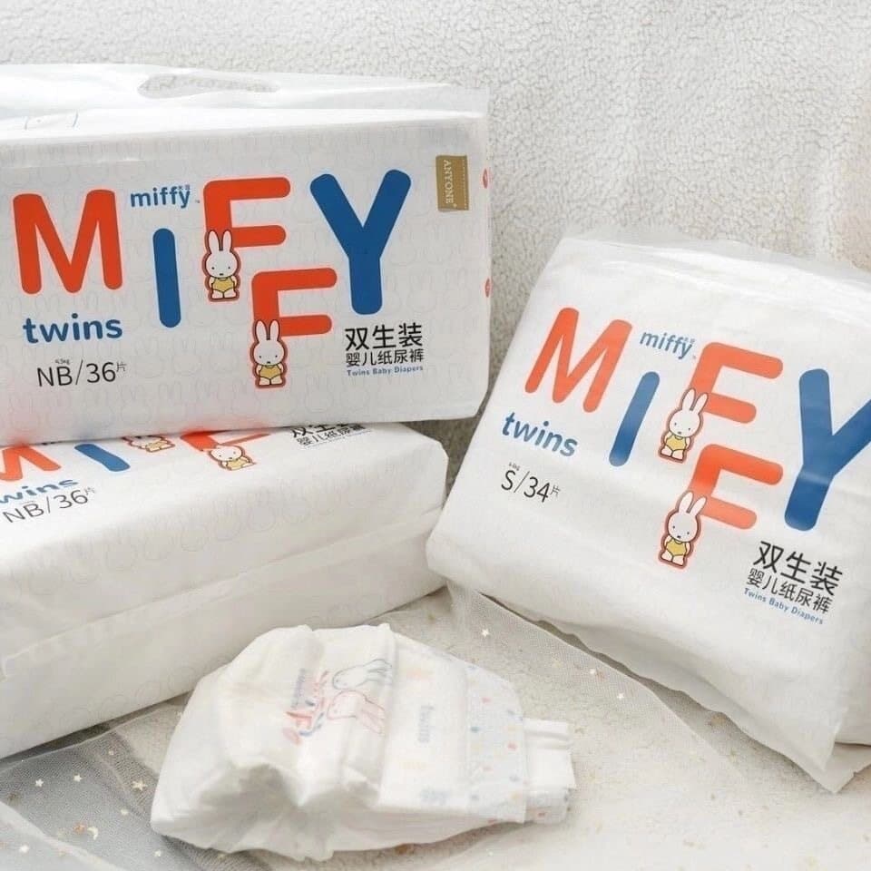 Special Offer Miffy Twins Diapers Ultra-Thin Breathable Newborn Diapers Genuine Product No Code Cut