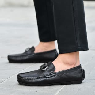 TikTok Live Hot-selling Loafers, Cross-border Driving Shoes, British Casual Men's Leather Shoes, Genuine Leather Cowhide 8501