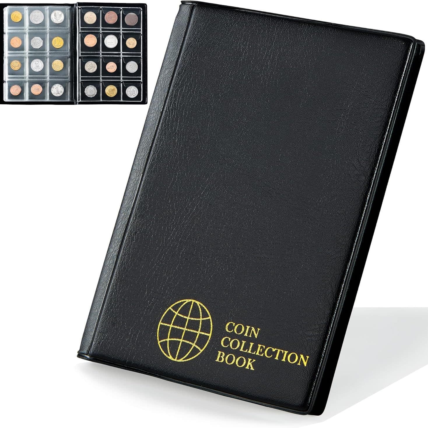 Factory Direct PVC Vertical 120/60 Slot Direct Insert Small Coin Album Small Fixed Page Coin Album