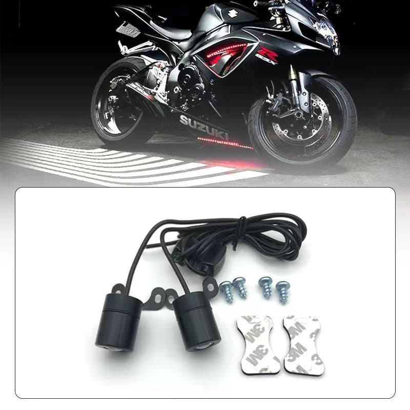 Factory Direct Electric Vehicle Motorcycle Angel Wings Welcome Light Projection Lamp Modification Anti-Rear-End Laser Fog Light