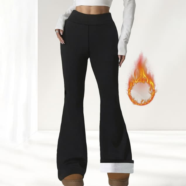 2026 Amazon TK European and American cross-border autumn and winter high-waisted plus velvet thickened leggings to keep warm and slimming buttocks lifting leggings