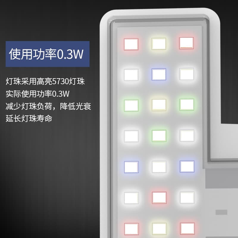 Full Spectrum LED Energy-Saving Splash-Proof Ultra-Thin Multifunctional Aquarium Decoration Landscape Light for Aquatic Plants and Plant Growth