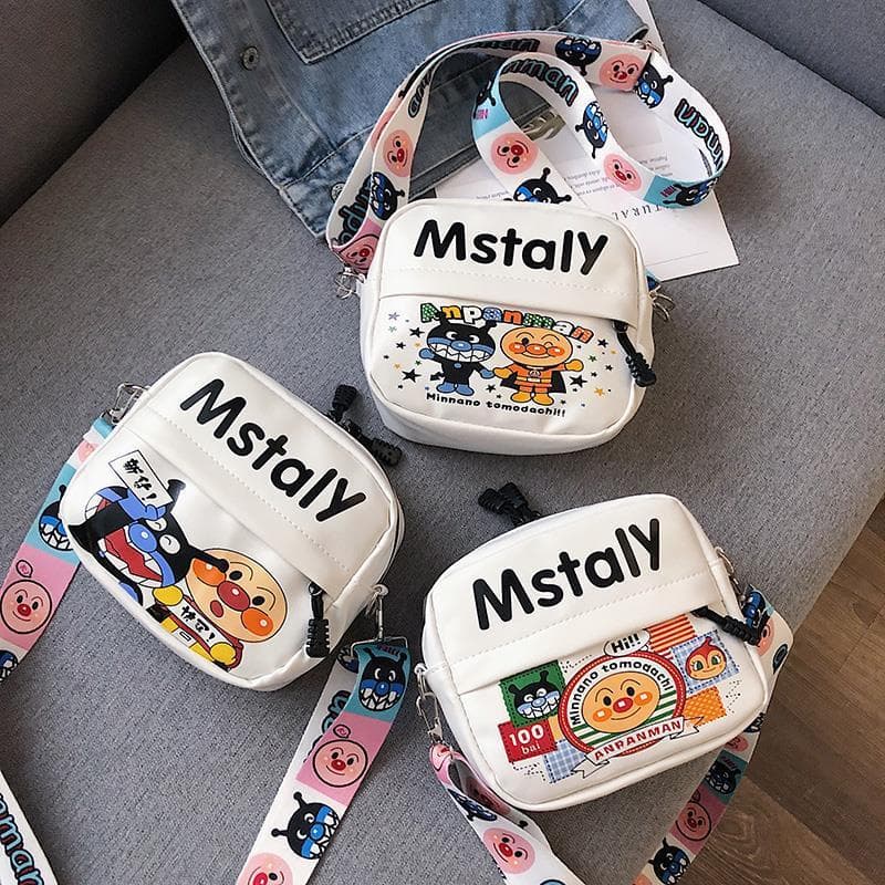 Funny Ugly-Cute Mini Bag for Women 2025 New Cartoon Cute Graffiti Small Square Bag Solid Color Minimalist Shoulder Crossbody Bag
