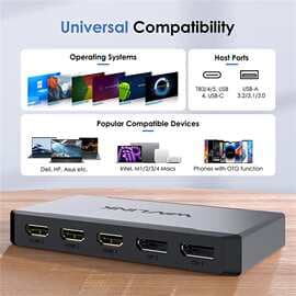 WAVLINK 100W PD 4K@60Hz USB-C/USB-A to HDMI/DisplayPort Adapter