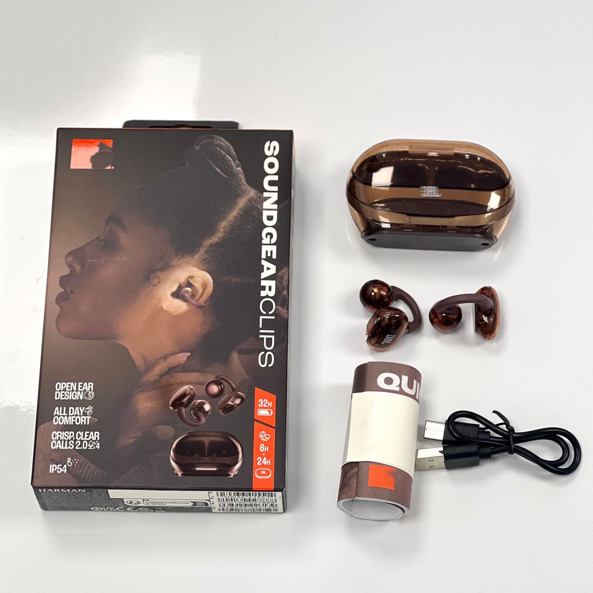 New Cross-border Soundgear Clips Glass Buckle True Wireless Bluetooth 1:1 Open Sports Earphones