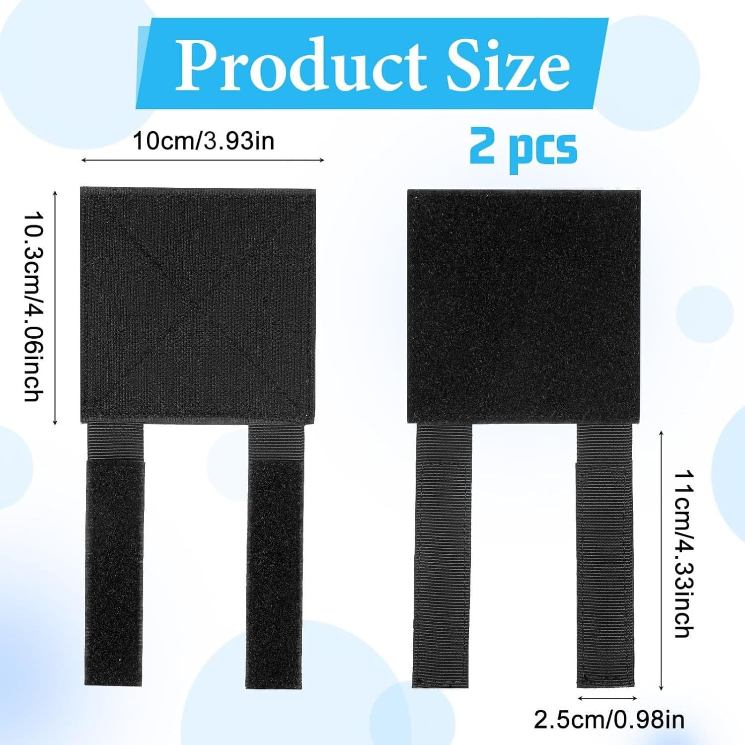 Cross-border Tactical Molle 4-inch Patch Panel Hook and Loop Adapter Panel Tactical Badge Board for Badge Display