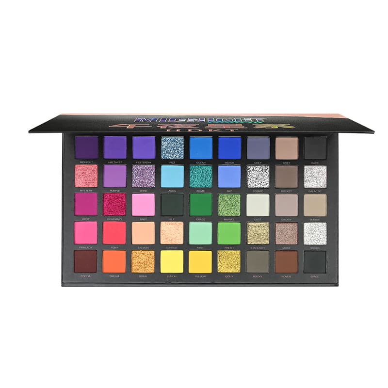 Multifunctional 45-Color Eyeshadow Palette for Makeup Artists, Shimmer Matte Colorful COS Stage Makeup Palette, European and American Cosmetics