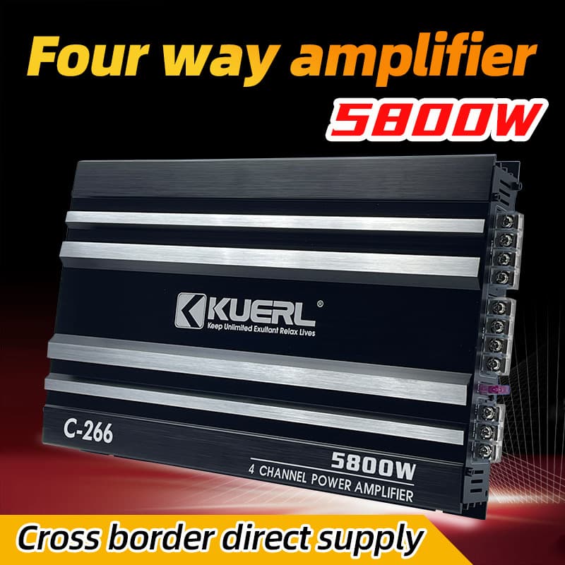 Factory Wholesale 4-Channel Car Amplifier C-266 Audio Modification 4*60W Four-Channel Car Amplifier