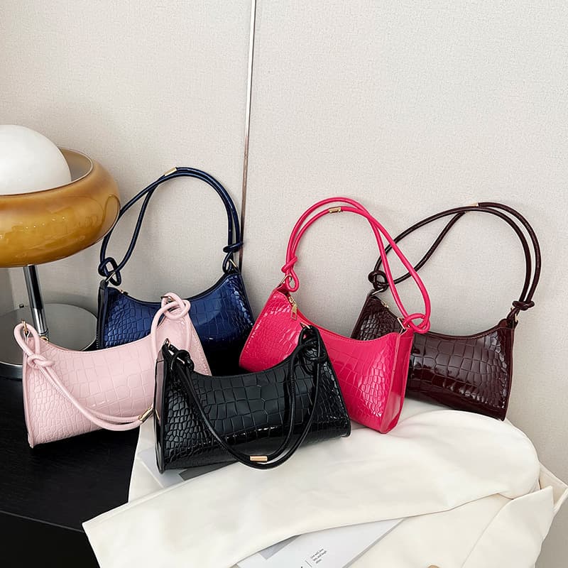 Korean Style Women's Handbag 2023 New Fashion Handheld Shoulder Bag Textured Commute Simple Women's Bag