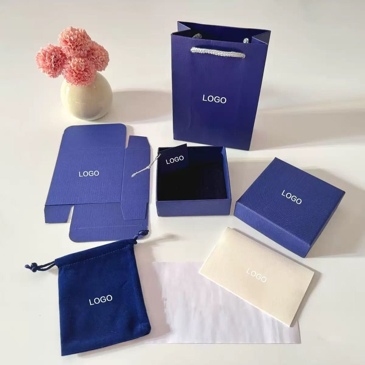 Universal Paper Box Packaging for Necklace Earring Ring Jewelry Box