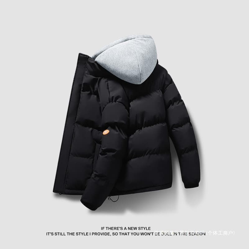 Men's Cotton Jacket, Autumn/Winter Outerwear, Streetwear Brand, 2023 New Thickened Cotton Padded Coat, Warm, Windproof, Winter Clothing for Men