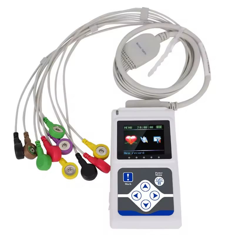 TLC5000 24-Hour Handheld ECG Holter Monitor 12-Lead Portable
