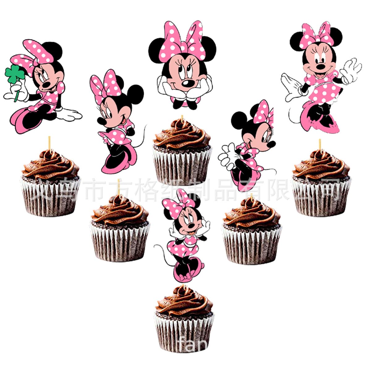 New Mickey Mouse Cartoon Cake Decoration Insert Card Dessert Table Decor Mickey Mouse Dessert Insert Wholesale Single Side