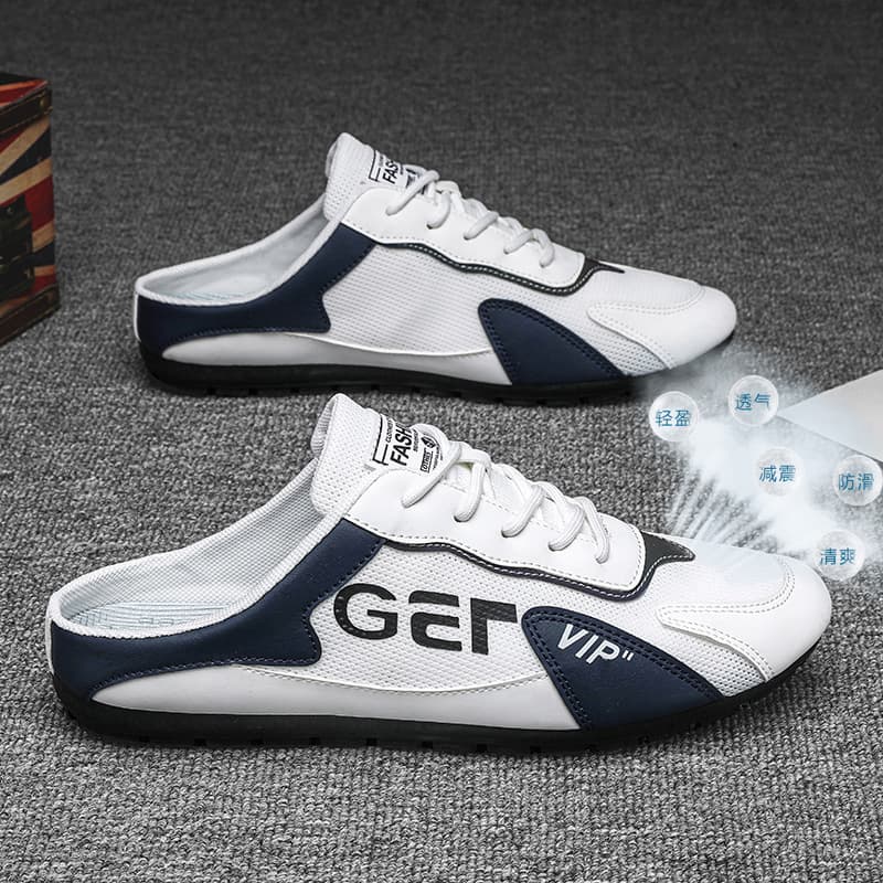 2024 Spring New Men's Shoes Korean Style Trendy Versatile Casual Slip-on Muzzles Loafers