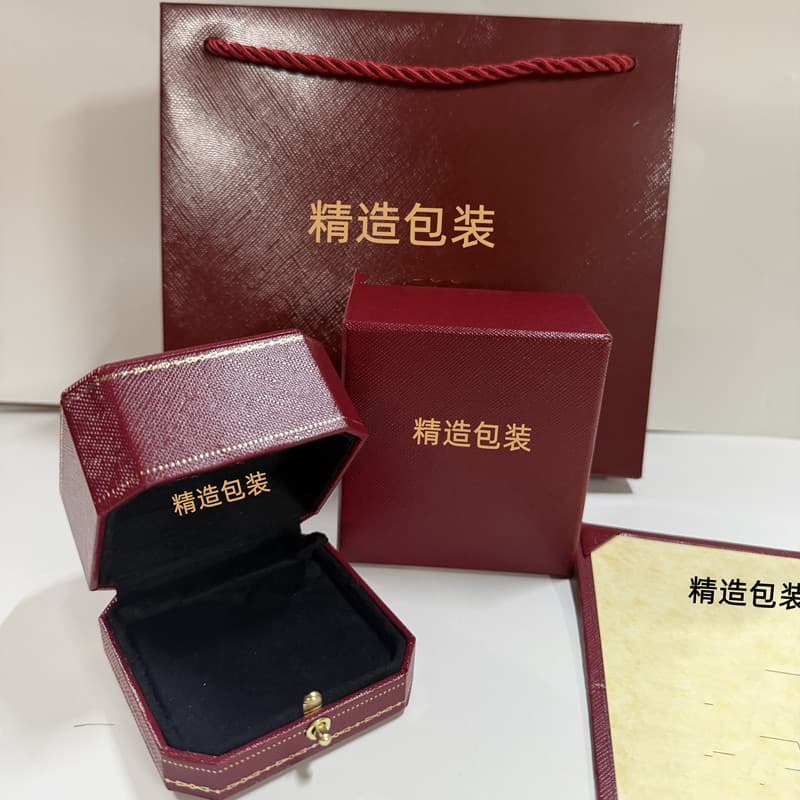 Cartier-style bracelet gift box, Cartier-style original ring, earring, necklace, bracelet jewelry gift box, factory wholesale