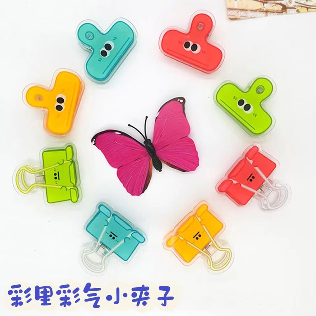 Cartoon Cute Funny Expression Long Tail Clip Custom PP Clip Acrylic Clip Clothespin Folder Clip Book Clip
