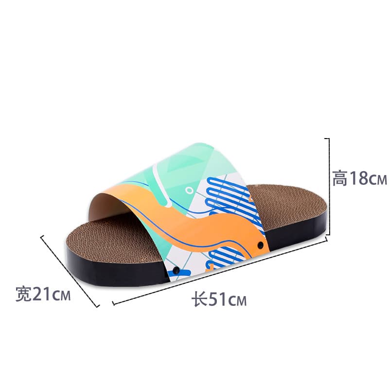 Corrugated Cardboard Cat Scratcher Slipper, Cat Supplies, Flat Shape Nail Grinder, Cat Toy, Creative Cat Scratcher Wholesale