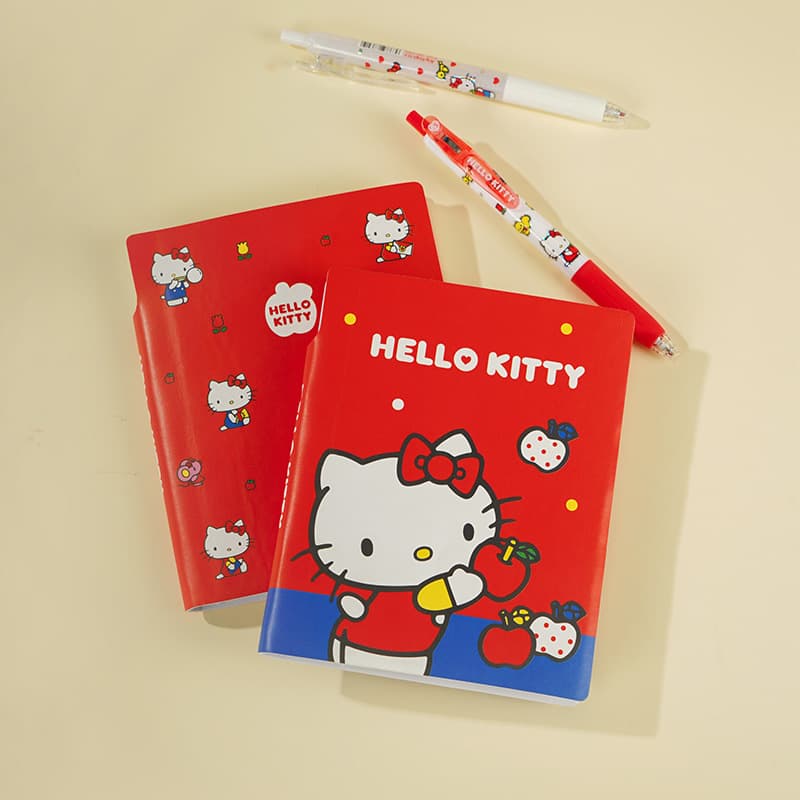 Yuemu Sanrio Hello Kitty hand ledger leather notebook notepad cute cartoon waterproof notebook 64K pen