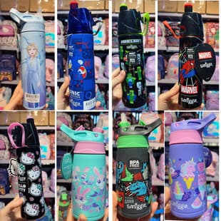 Australia Smiggle Stainless Steel Water Bottle, 304 Food-Grade Insulated Cup for Boys, Portable Direct Drink Bottle